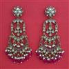 Indo Western Chand Earring with Mehndi Plating