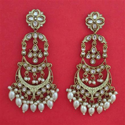 Indo Western Chand Earring with Mehndi Plating