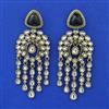 Indo Western Long Earring with Mehndi Plating