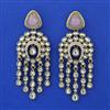 Indo Western Long Earring with Mehndi Plating