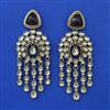 Indo Western Long Earring with Mehndi Plating