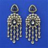 Indo Western Long Earring with Mehndi Plating