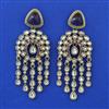 Indo Western Long Earring with Mehndi Plating