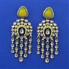 Indo Western Long Earring with Mehndi Plating