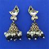 Indo Western Jhumki with Mehndi Plating