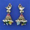 Indo Western Jhumki with Mehndi Plating