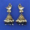 Indo Western Jhumki with Mehndi Plating