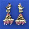 Indo Western Jhumki with Mehndi Plating