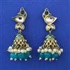 Indo Western Jhumki with Mehndi Plating