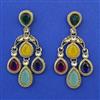 Indo Western Classic Earring with Mehndi Plating