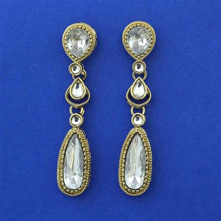 Indo Western Classic Earring with Mehndi Plating