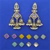 Indo Western Changeable Earring with Mehndi Plating