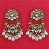 Indo Western Long Earring with Mehndi Plating