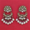 Indo Western Long Earring with Mehndi Plating