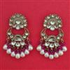 Indo Western Long Earring with Mehndi Plating