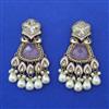 Indo Western Meenakari Earring with Mehndi Plating