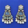 Indo Western Meenakari Earring with Mehndi Plating