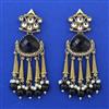 Indo Western Pearl Earring with Mehndi Plating