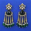 Indo Western Pearl Earring with Mehndi Plating