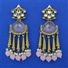 Indo Western Pearl Earring with Mehndi Plating