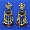 Indo Western Pearl Earring with Mehndi Plating