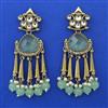 Indo Western Pearl Earring with Mehndi Plating