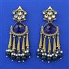 Indo Western Pearl Earring with Mehndi Plating