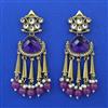 Indo Western Pearl Earring with Mehndi Plating