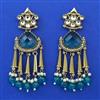Indo Western Pearl Earring with Mehndi Plating
