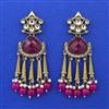 Indo Western Pearl Earring with Mehndi Plating