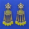 Indo Western Pearl Earring with Mehndi Plating