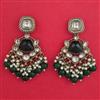 Indo Western Pearl Earring with Mehndi Plating
