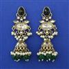Indo Western Jhumki with Mehndi Plating