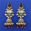 Indo Western Jhumki with Mehndi Plating
