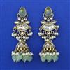 Indo Western Jhumki with Mehndi Plating