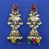 Indo Western Jhumki with Mehndi Plating