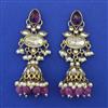 Indo Western Jhumki with Mehndi Plating