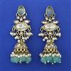 Indo Western Jhumki with Mehndi Plating