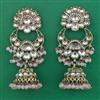 Indo Western Jhumki with Mehndi Plating