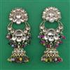 Indo Western Jhumki with Mehndi Plating