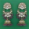 Indo Western Jhumki with Mehndi Plating