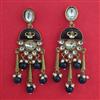 Indo Western Long Earring with Mehndi Plating