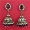 Indo Western Jhumki with Mehndi Plating
