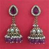 Indo Western Jhumki with Mehndi Plating