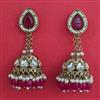 Indo Western Jhumki with Mehndi Plating