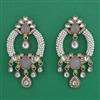 Indo Western Pearl Earring with Mehndi Plating