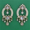 Indo Western Pearl Earring with Mehndi Plating