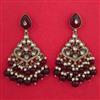 Indo Western Meenakari Earring with Mehndi Plating