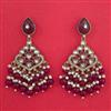 Indo Western Meenakari Earring with Mehndi Plating