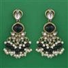 Indo Western Pearl Earring with Mehndi Plating
